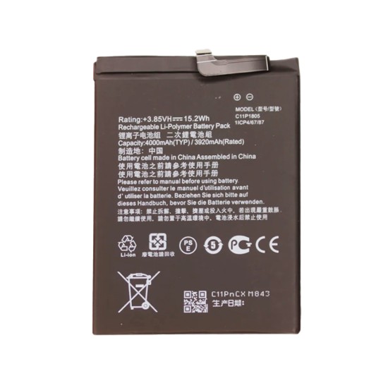 Bateria Asus Zenfone Max M2 Pro/Zb632kl/Zb633kl C11P1805 4000mAh